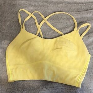 Lululemon sports bra- yellow